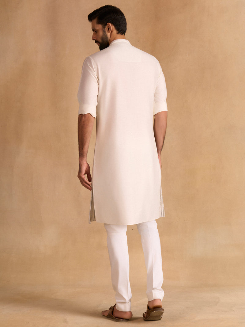 OFF-WHITE DETAIL KURTA