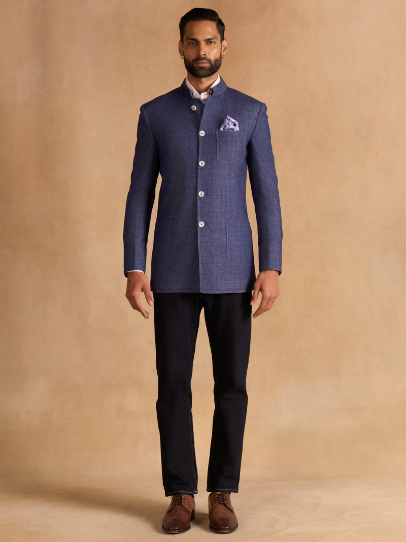 INDIGO CLASSIC BANDHGALA