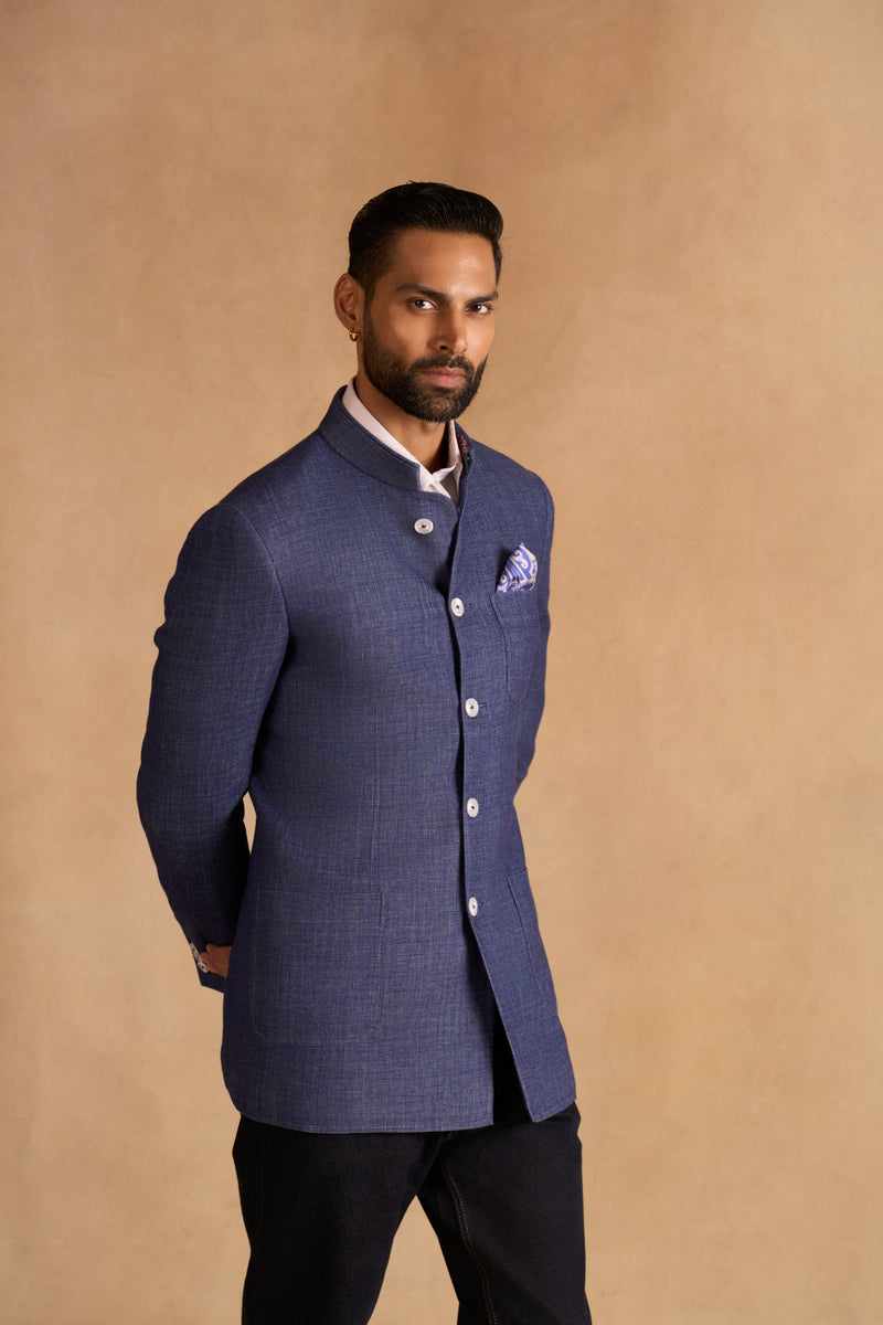 INDIGO CLASSIC BANDHGALA