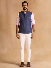 BLUE UTILITY WAISTCOAT