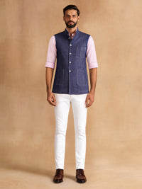 BLUE UTILITY WAISTCOAT