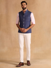 BLUE UTILITY WAISTCOAT