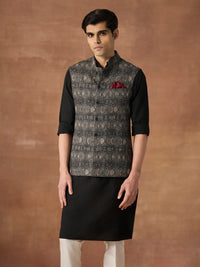 LAYERED IMPRINT WAISTCOAT