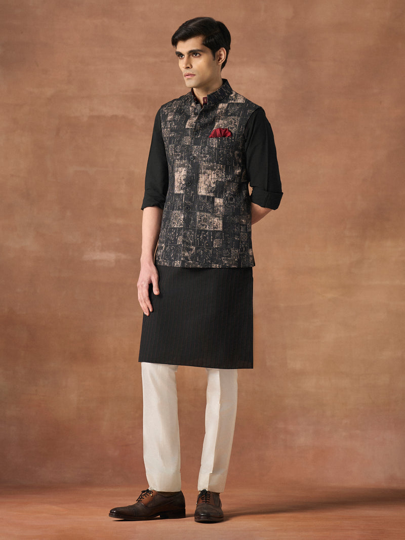 CARVED SHADOW WAISTCOAT