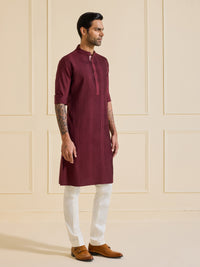THE MAROON REVERIE KURTA