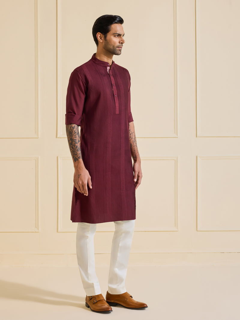 THE MAROON REVERIE KURTA