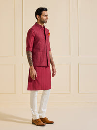 THE TIMELESS MAROON ARISTOCRAT WAISTCOAT