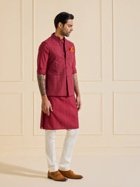 THE TIMELESS MAROON ARISTOCRAT WAISTCOAT