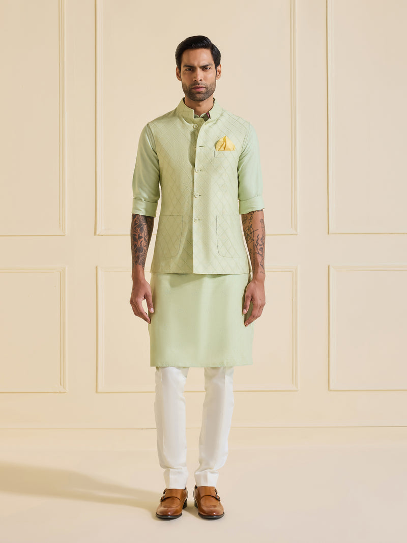 THE SERENE MINT CHARM WAISTCOAT