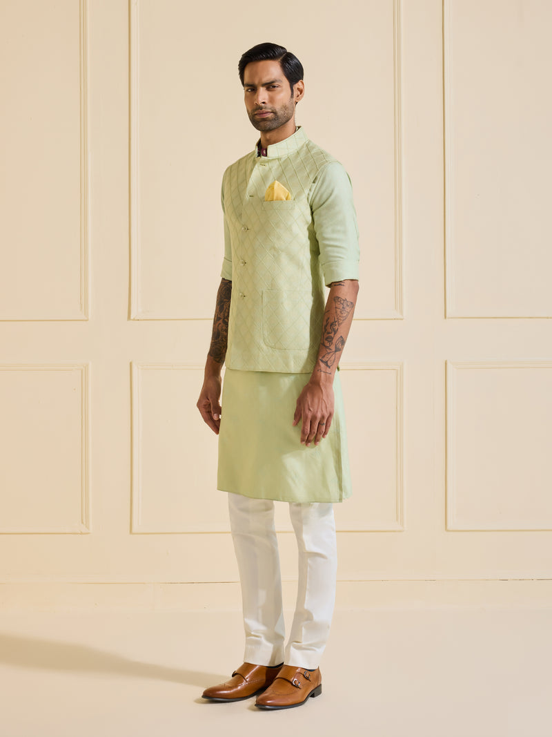 THE SERENE MINT CHARM WAISTCOAT