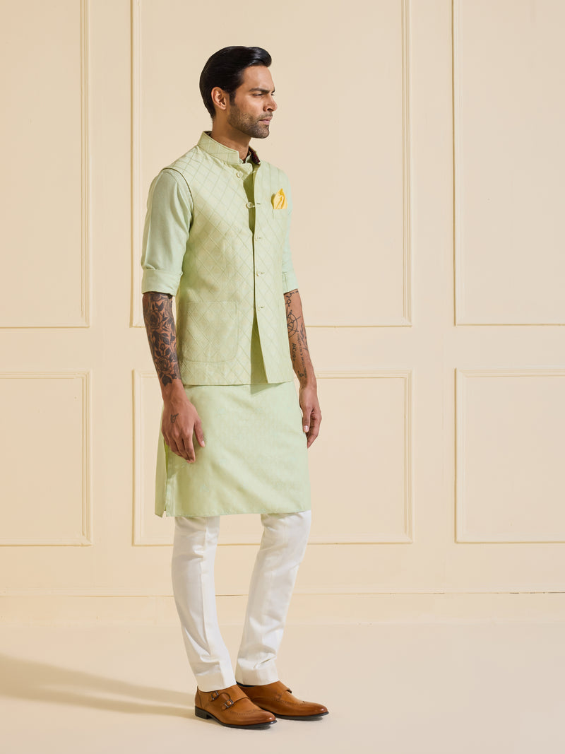 THE SERENE MINT CHARM WAISTCOAT