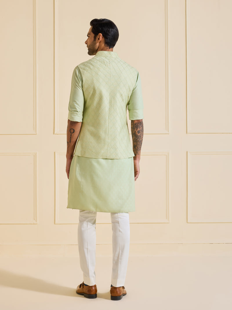 THE SERENE MINT CHARM WAISTCOAT