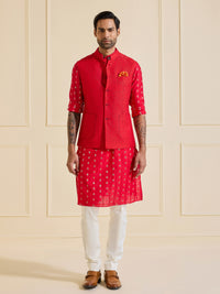 THE REGAL SCARLET REVERIE WAISTCOAT