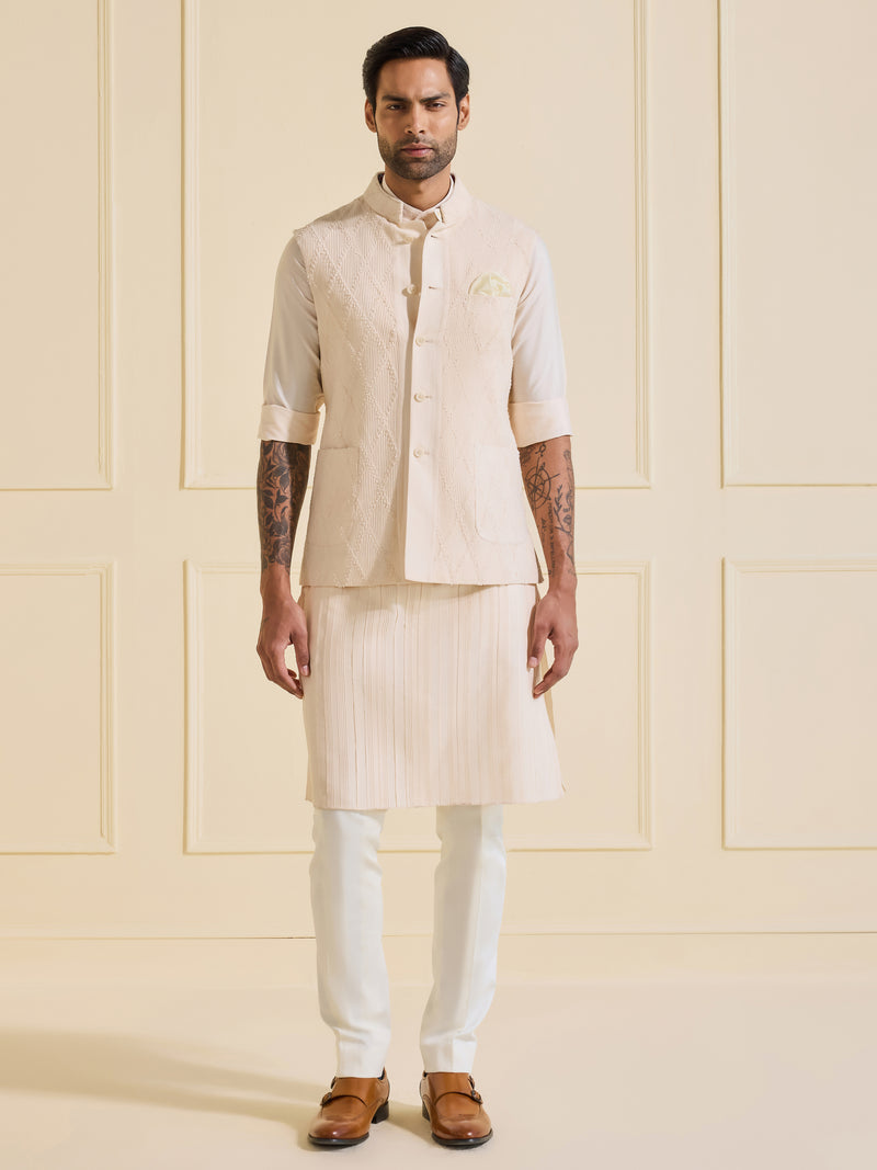THE QUINTESSENCE SUAVE TEXTURED WAISTCOAT
