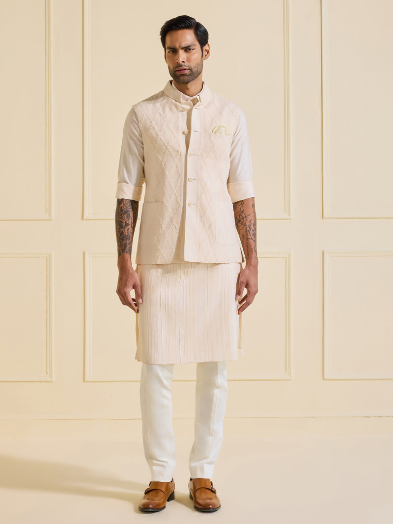 THE QUINTESSENCE SUAVE TEXTURED WAISTCOAT