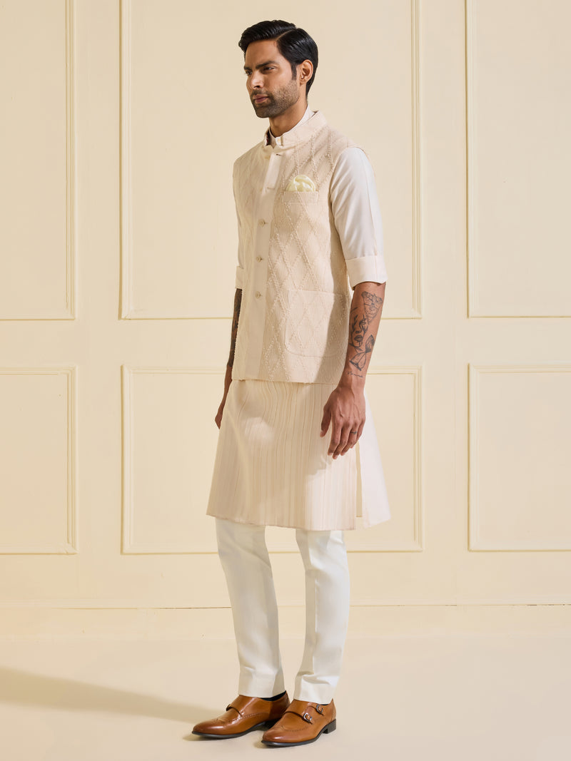 THE QUINTESSENCE SUAVE TEXTURED WAISTCOAT