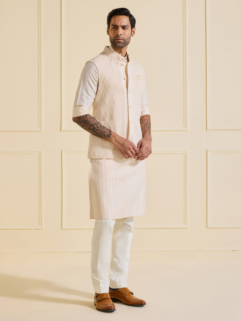 THE QUINTESSENCE SUAVE TEXTURED WAISTCOAT
