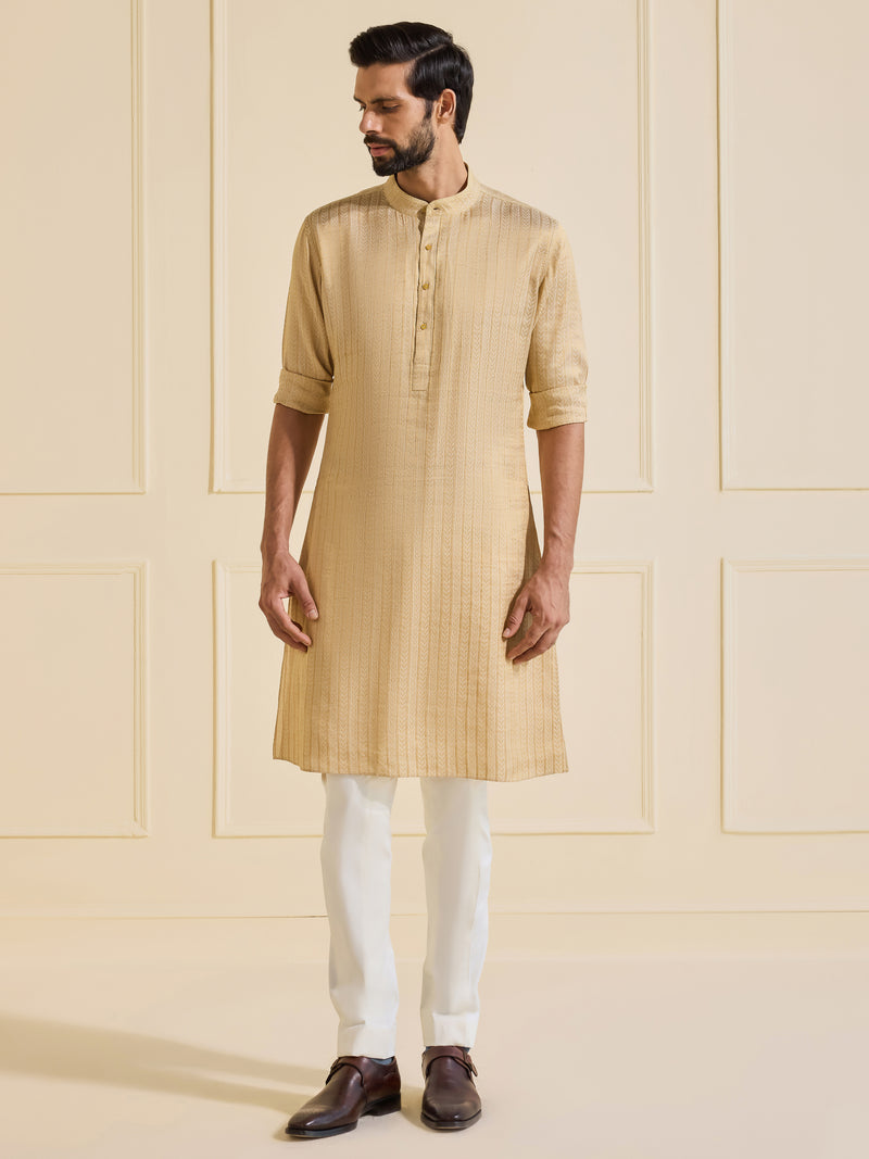 THE SHAHZADA WOVEN KURTA