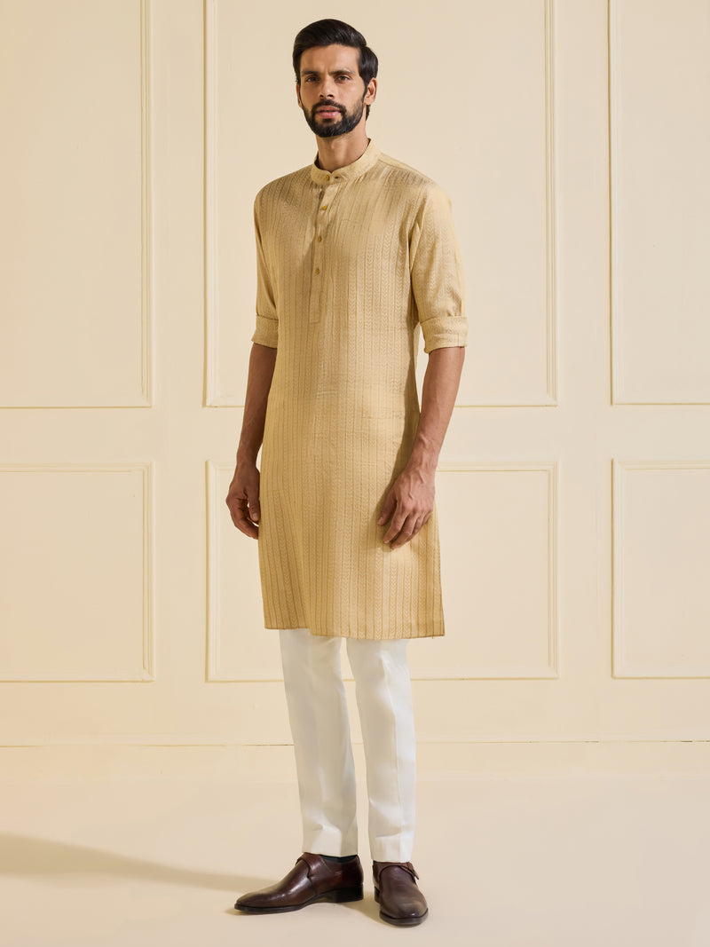 THE SHAHZADA WOVEN KURTA
