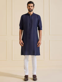 MIDNIGHT OPULENCE: THE REGAL DEEP BLUE KURTA