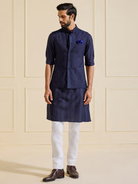 TWILIGHT SERENADE: THE MAJESTIC DEEP BLUE WAISTCOAT