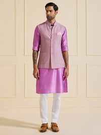 THE IMPERIAL LAVENDER EMBROIDERED WAISTCOAT