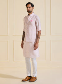 ETHEREAL GLEAM: LUMINOUS PINK WAISTCOAT