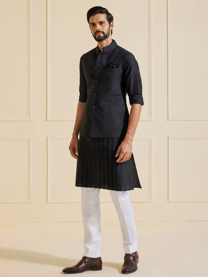 OBSIDIAN CELESTE: THE REFINED OPULENT WAISTCOAT
