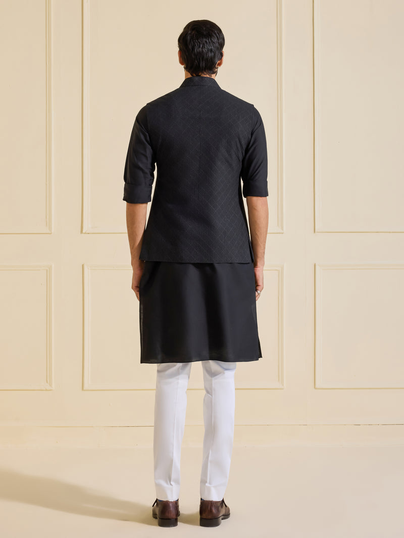 OBSIDIAN CELESTE: THE REFINED OPULENT WAISTCOAT