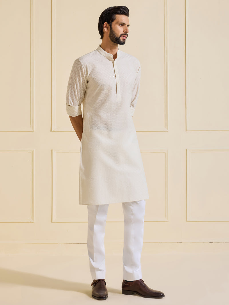 THE IMPERIAL OFF-WHITE KURTA