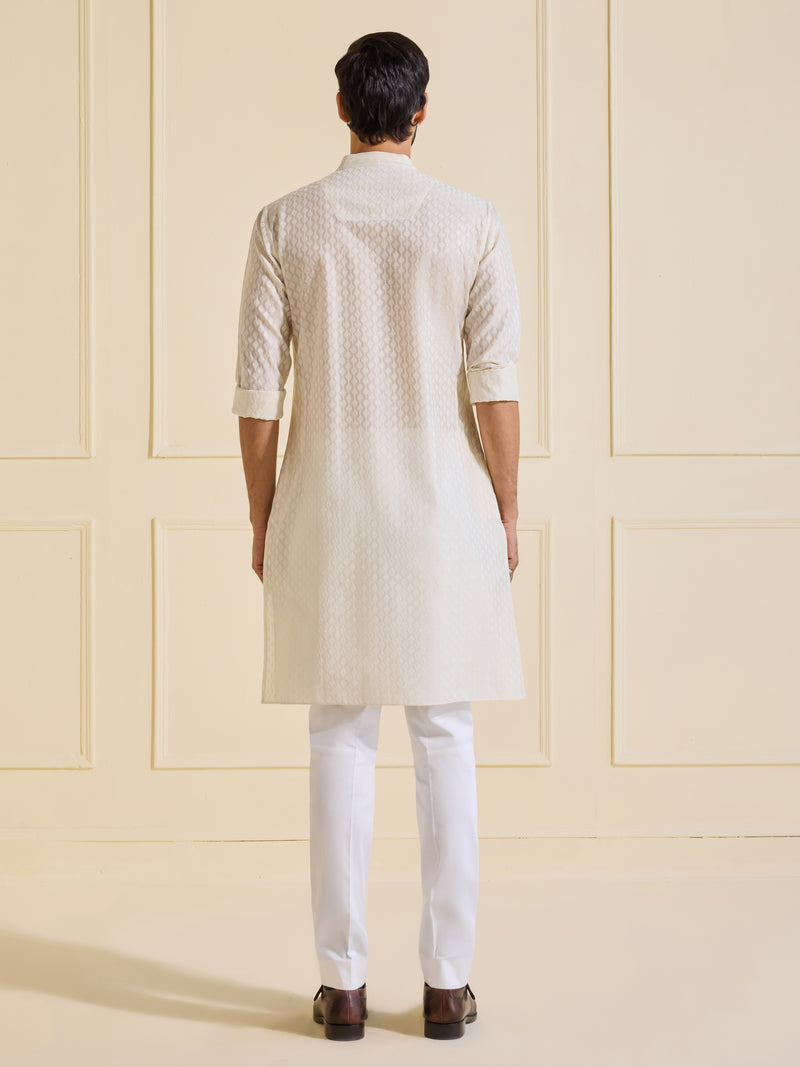 THE IMPERIAL OFF-WHITE KURTA