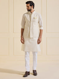 THE RESPLENDENT OFF-WHITE WAISTCOAT