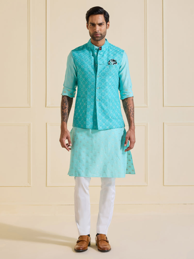 SKYWARD SERENITY: THE TIMELESS CHARM WAISTCOAT