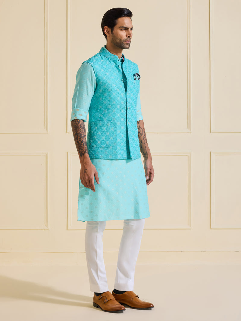 SKYWARD SERENITY: THE TIMELESS CHARM WAISTCOAT