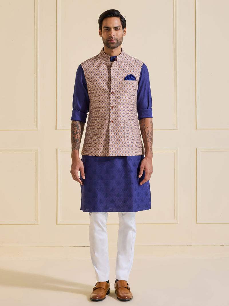 THE BESPOKE SHAHI TEXTURED WAISTCOAT