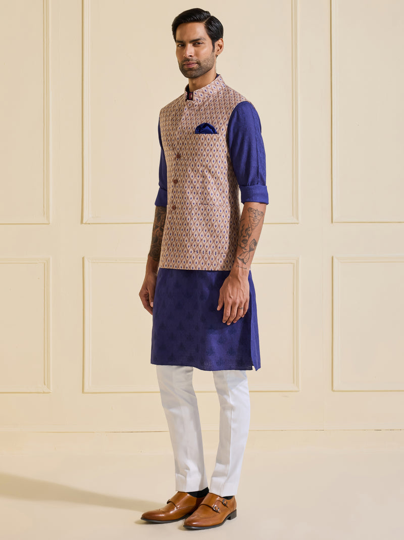 THE BESPOKE SHAHI TEXTURED WAISTCOAT
