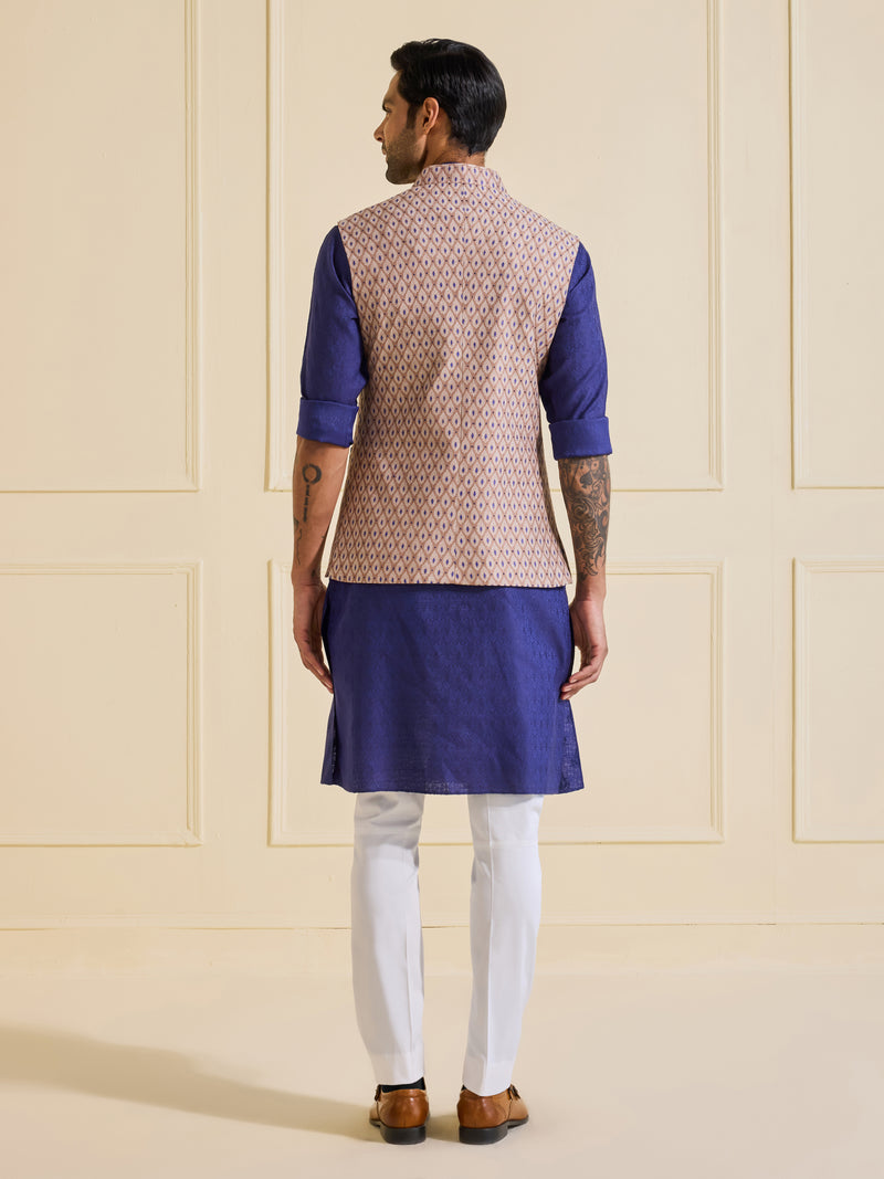 THE BESPOKE SHAHI TEXTURED WAISTCOAT