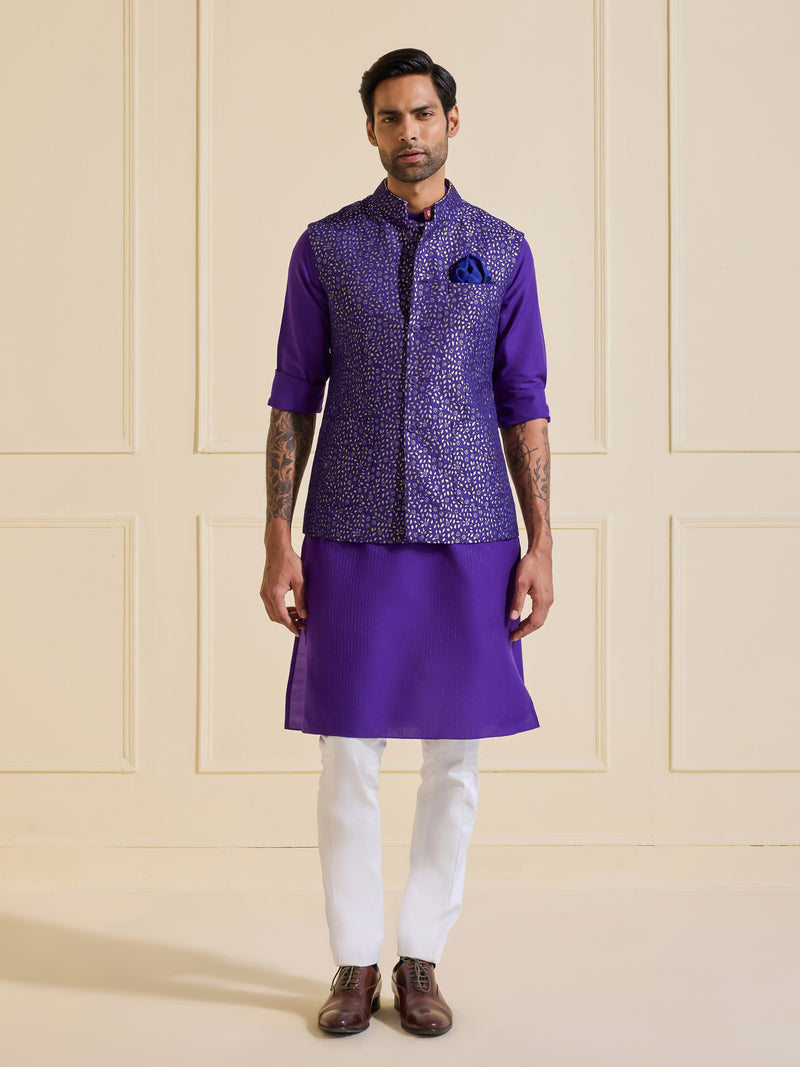 THE SHIMMERING PRUSSIAN INDIGO WAISTCOAT