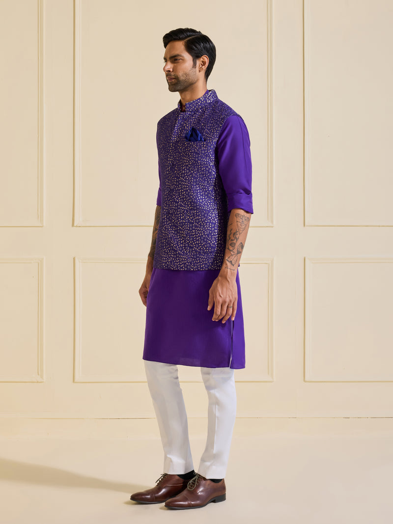THE SHIMMERING PRUSSIAN INDIGO WAISTCOAT
