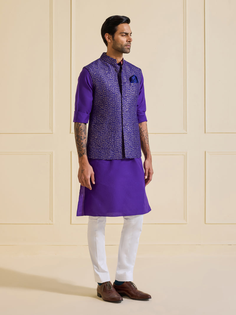 THE SHIMMERING PRUSSIAN INDIGO WAISTCOAT