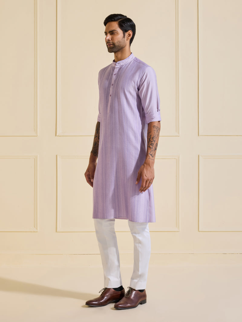THE LAVENDER ECLAT KURTA