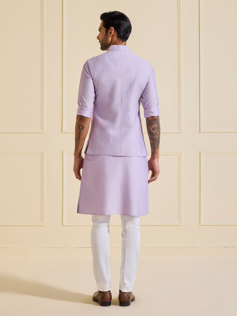 THE BESPOKE LAVENDER ECLAT WAISTCOAT