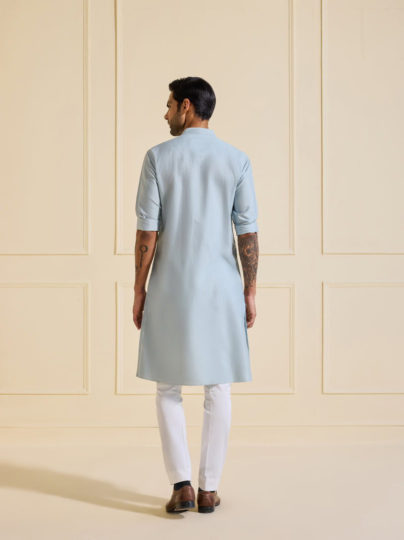 THE GLACIAL ICE BLUE KURTA