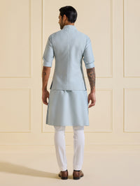 GLACIAL ESSENCE: THE CLASSIC ICE BLUE WAISTCOAT