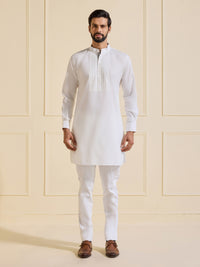 THE PRISTINE ELEGANCE WHITE KURTA