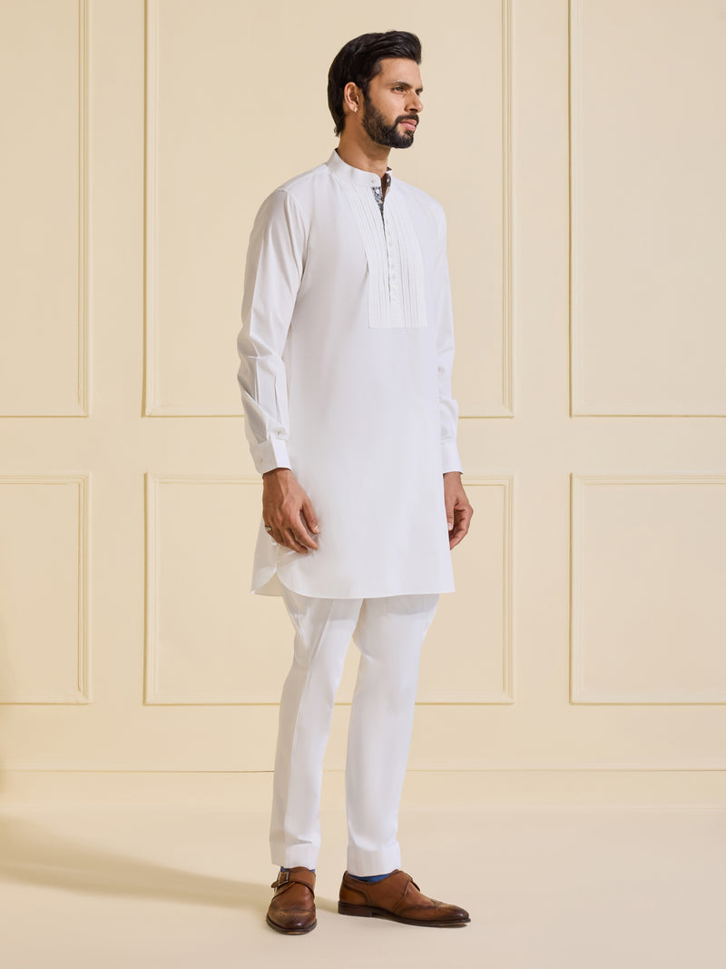 THE PRISTINE ELEGANCE WHITE KURTA