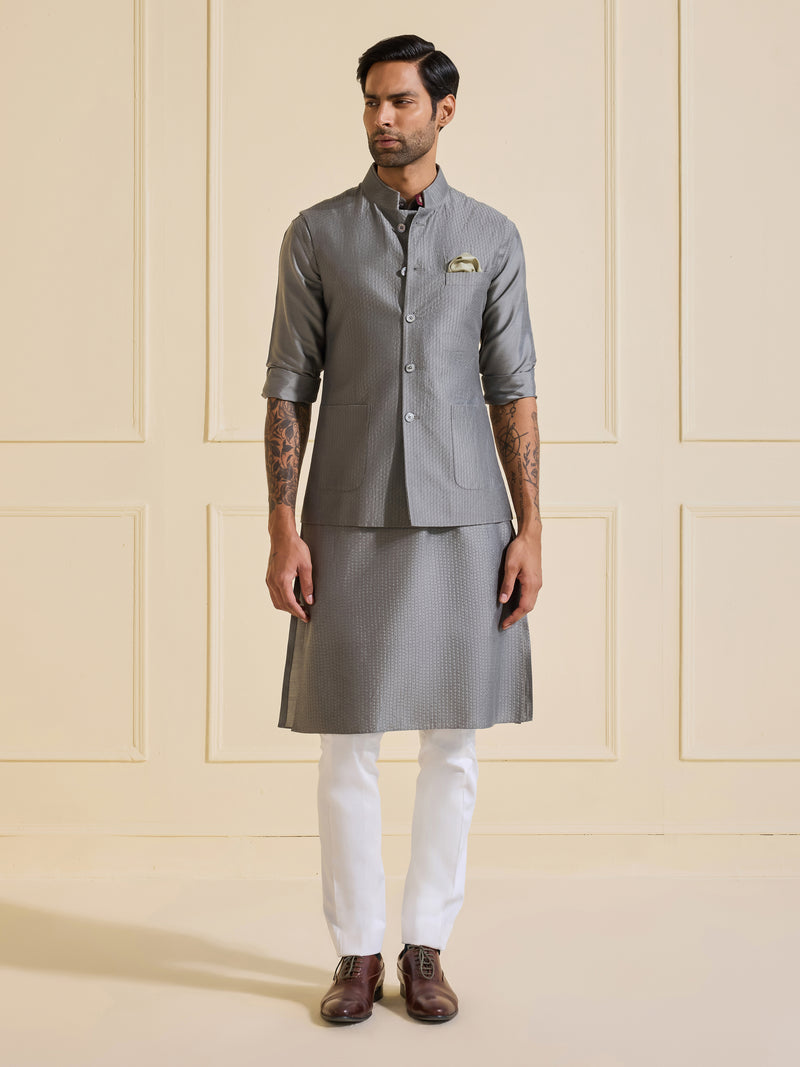 THE RAVISHING MOONLIT SHINE SILVER WAISTCOAT