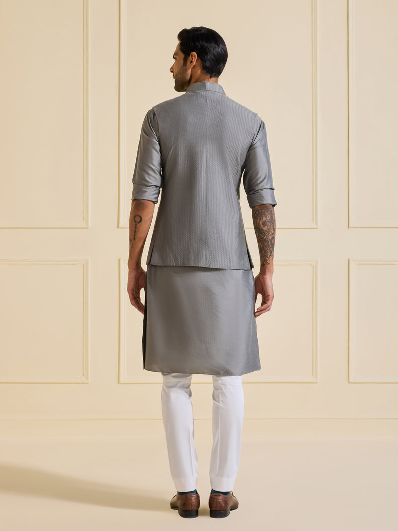 THE RAVISHING MOONLIT SHINE SILVER WAISTCOAT