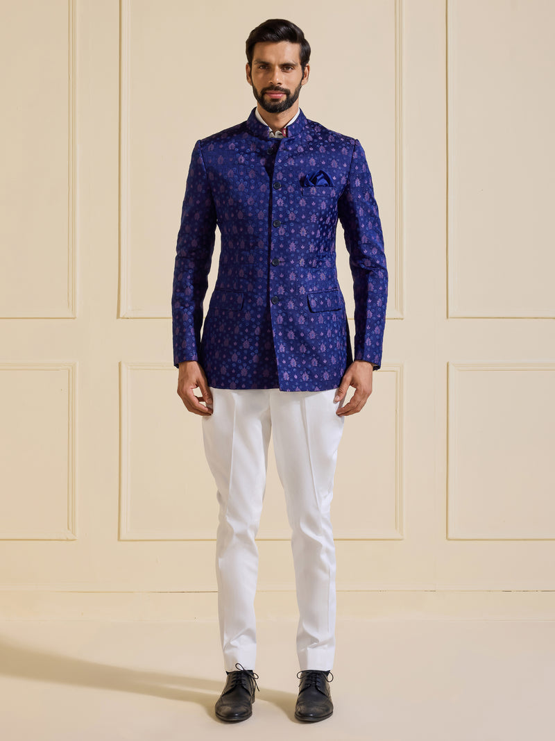 THE BESPOKE SAPPHIRE BANDHGALA JACKET