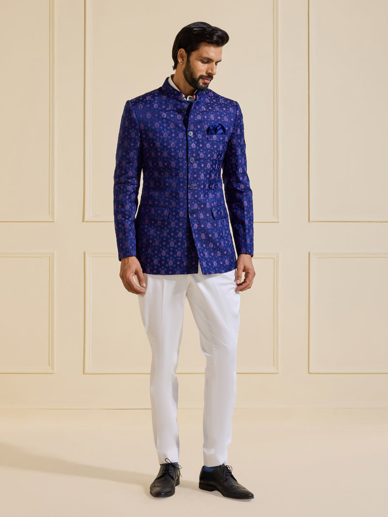 THE BESPOKE SAPPHIRE BANDHGALA JACKET